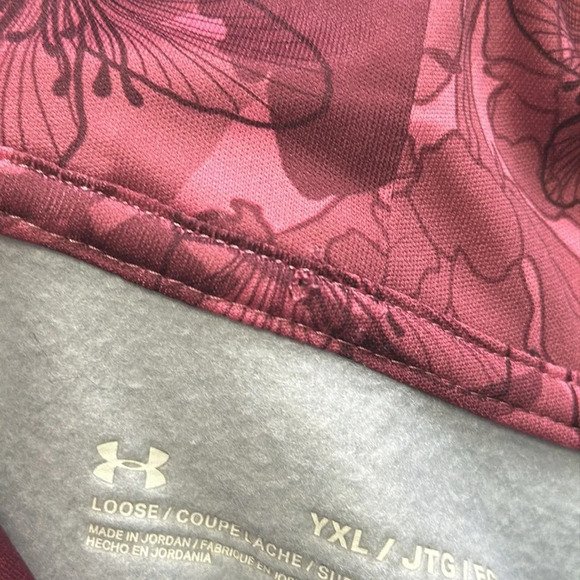 Under Armour Youth Girls Size XLarge Pullover Hoodie Blue Lilac Loose Fit - Picture 5 of 8